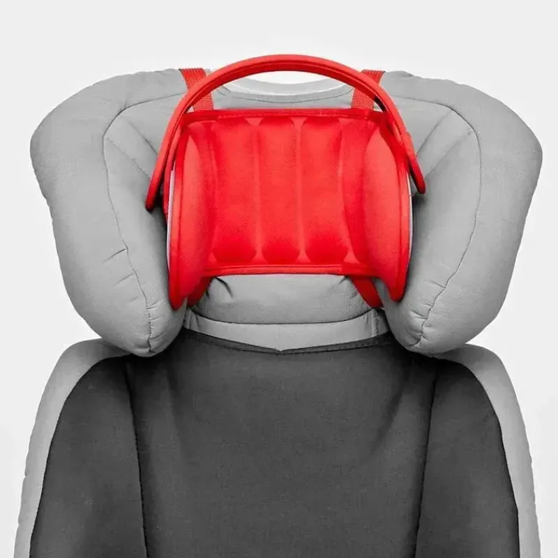 NapUp Car Seat Head Support & Strap Covers*Headovations (Nap Up) - Child Head Support for Car Seats, Red