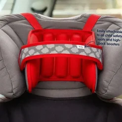 NapUp Car Seat Head Support & Strap Covers*Headovations (Nap Up) - Child Head Support for Car Seats, Red