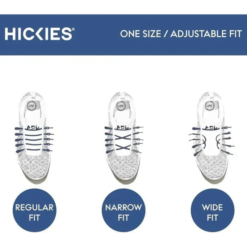 Hickies Baby Shoes*- No Tie Shoelaces For Adults Premium, Unisex, One Size fit All, Blue Straps
