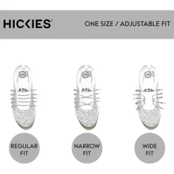 Hickies Baby Shoes*- No Tie Shoelaces For Adults Premium, Unisex, One Size fit All, Grey Straps