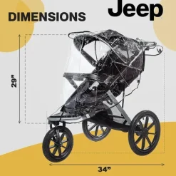 H.I.S. Juveniles, Inc. Weather Shields & Nets*H.I.S. Juveniles - Jeep Jogging Stroller Weather Shield, Universal Size