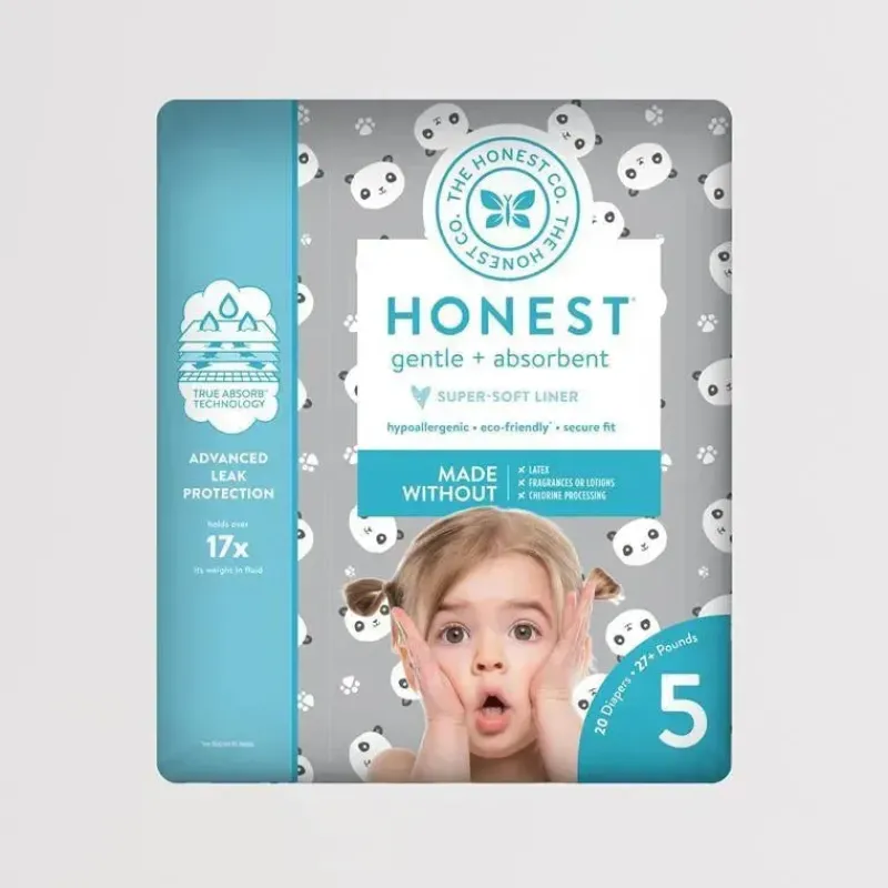 Honest Disposable Diapers*Diapers Panda Size 5