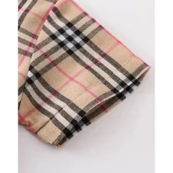 Honeydew Baby Tops*- Baby Brown Plaid Button Down Boy Shirt