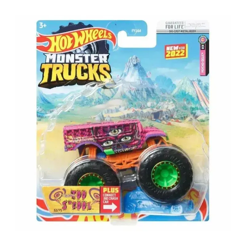 Fisher-Price Cars*Hot Wheels - Monster Trucks Die-Cast Car, Too S'Cool