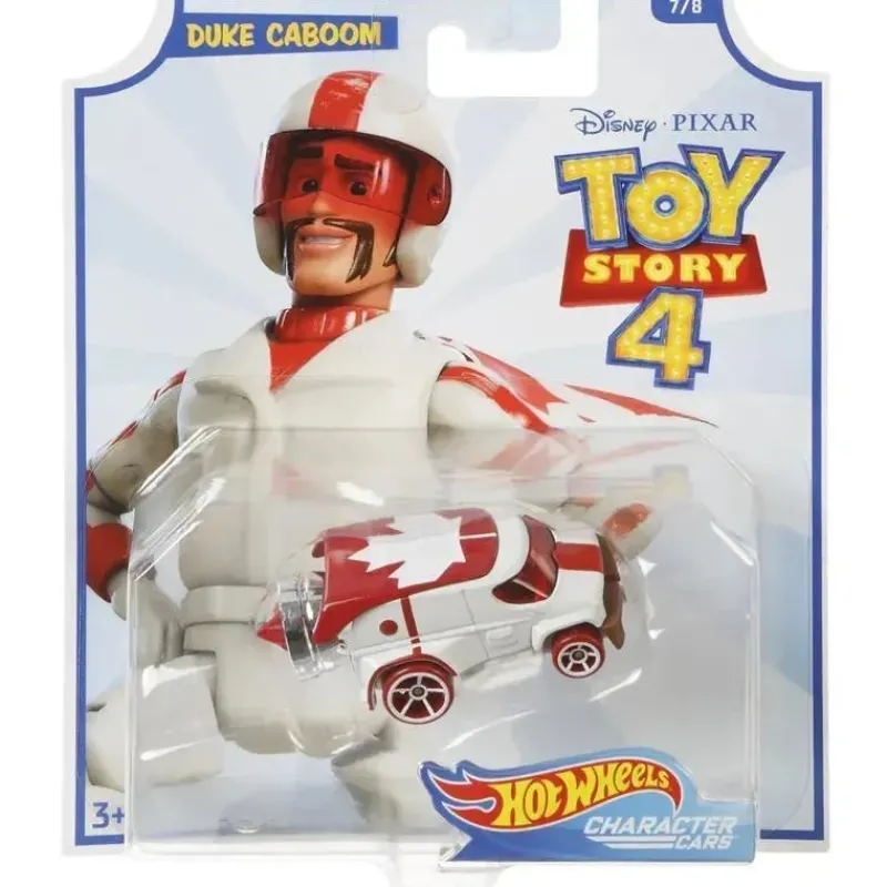 Kids Disney Toy Story|Gift For Kids*Hot Wheels Pixar Toy Story Duke Caboom Character Car, White/Red