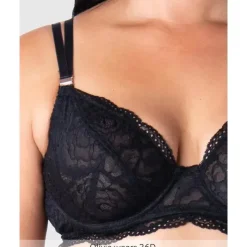 Hotmilk Nursing Bras*- Heroine Plunge Black Nursing Bra Flexiwire