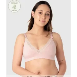 Hotmilk Nursing Bras*- Seasonal Colour Caress Seamfree Bamboo Multifit Bra, Lotus Pink