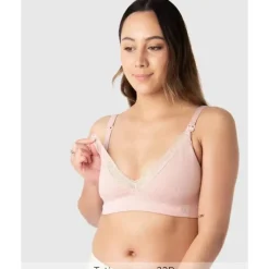 Hotmilk Nursing Bras*- Seasonal Colour Caress Seamfree Bamboo Multifit Bra, Lotus Pink