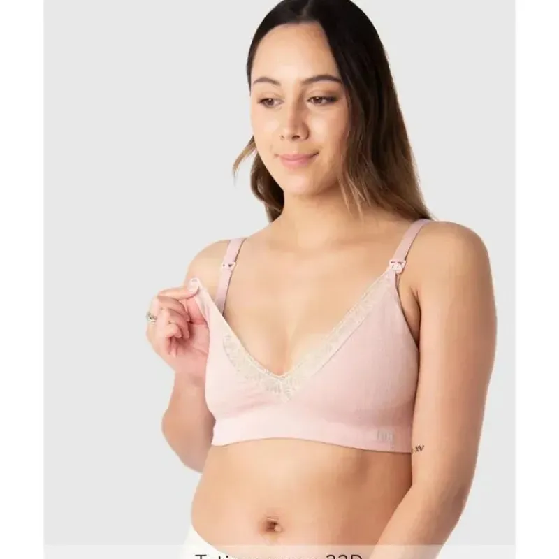 Hotmilk Nursing Bras*- Seasonal Colour Caress Seamfree Bamboo Multifit Bra, Lotus Pink