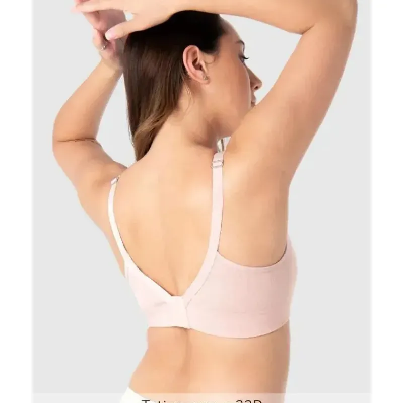 Hotmilk Nursing Bras*- Seasonal Colour Caress Seamfree Bamboo Multifit Bra, Lotus Pink