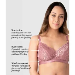 Hotmilk Nursing Bras*- Seasonal Colour Warrior Softcup Bra, Antique Rose Wirefree