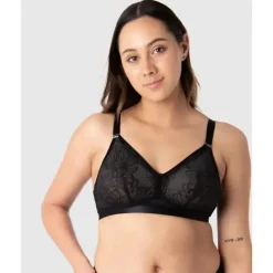 Hotmilk Nursing Bras*- True Luxe Multifit Plunge, Black Wirefree