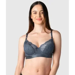 Hotmilk Nursing Bras*- Warrior Demi Nursing Bra Slate Flexiwire