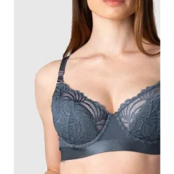 Hotmilk Nursing Bras*- Warrior Demi Nursing Bra Slate Flexiwire
