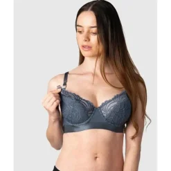 Hotmilk Nursing Bras*- Warrior Demi Nursing Bra Slate Flexiwire