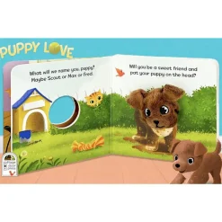 House of Marbles Books, Music & Dvds*- Puppy Love Finger Puppet Book