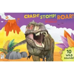 House of Marbles Toys For 2 Year Old|Books, Music & Dvds*- Sound Book Crash!, Stomp!, Roar! Dino
