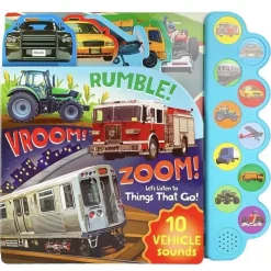 House of Marbles Toys For 2 Year Old|Books, Music & Dvds*- Sound Book Rumble!, Vroom!, Zoom!