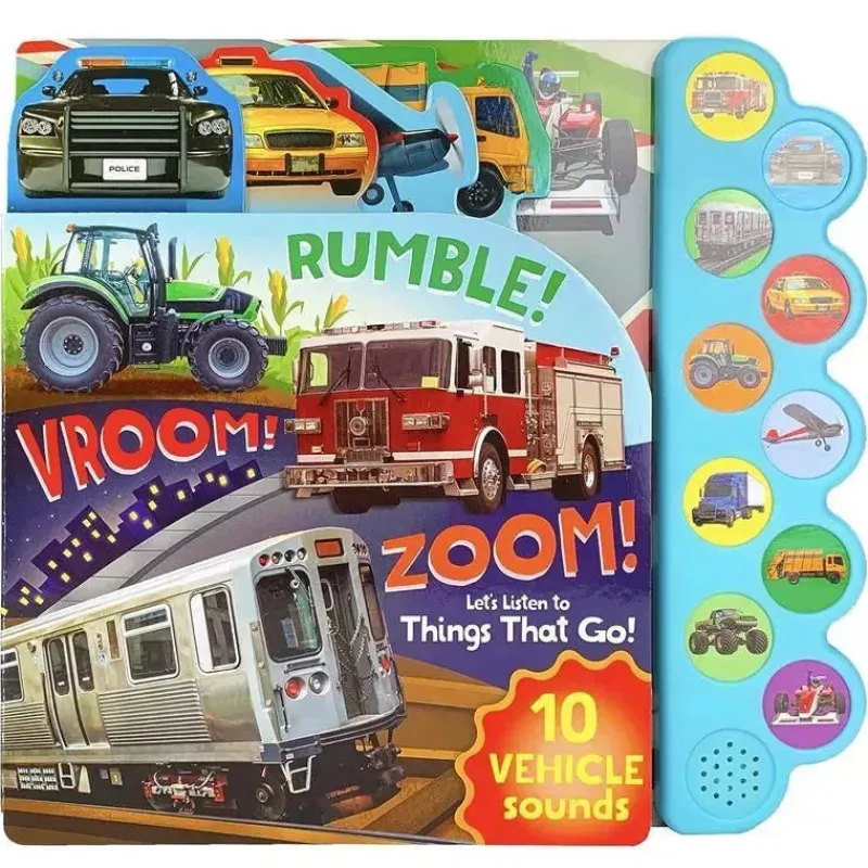 House of Marbles Toys For 2 Year Old|Books, Music & Dvds*- Sound Book Rumble!, Vroom!, Zoom!