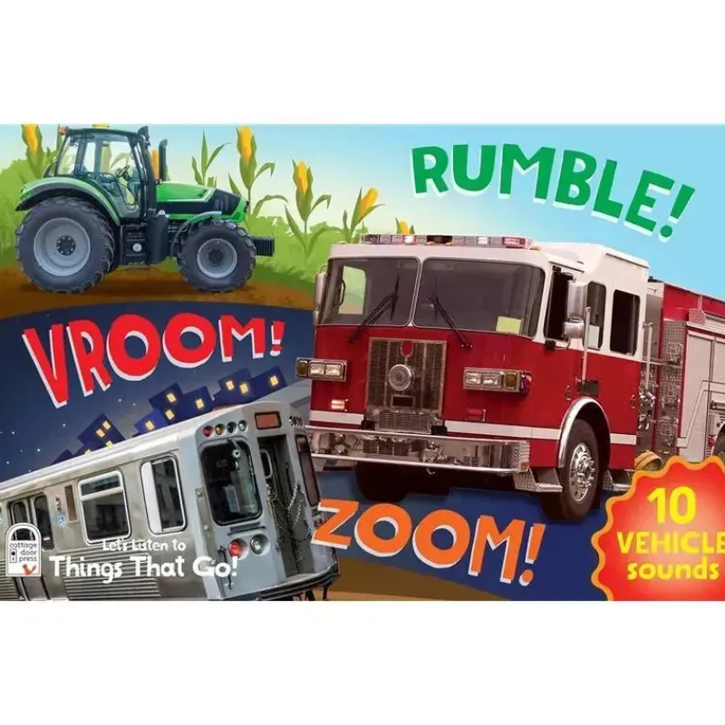 House of Marbles Toys For 2 Year Old|Books, Music & Dvds*- Sound Book Rumble!, Vroom!, Zoom!