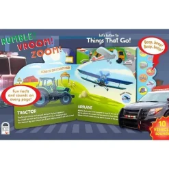 House of Marbles Toys For 2 Year Old|Books, Music & Dvds*- Sound Book Rumble!, Vroom!, Zoom!