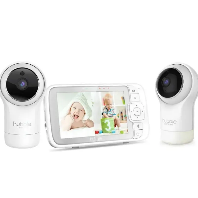 Hubble Video Monitors*- Nursery View Pro Twin 5 Video Baby Monitor Twin Set With Pan, Tilt, And Zoom
