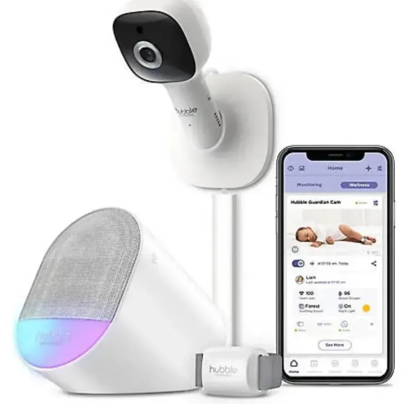 Hubble Wi-Fi Monitors*- Wi-Fi Connected Guardian Cam, White
