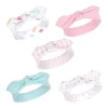 Baby Vision Baby Hair Accessories*Hudson Baby - 5Pk Baby Girl Cotton and Synthetic Headbands, Ice Cream