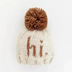 Huggalugs Baby Hats*- Hi. Pecan Hand Knit Beanie Hat Baby & Kids