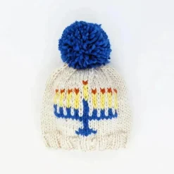 Huggalugs Baby Hats*- Menorah Beanie Hat For Baby & Kids