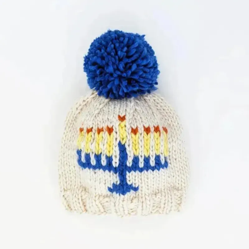 Huggalugs Baby Hats*- Menorah Beanie Hat For Baby & Kids