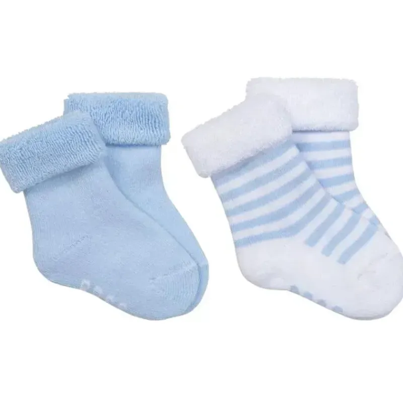 Hugo Boss Baby Gloves & Socks*- Baby Boy Set Of 2 Socks, Light Blue