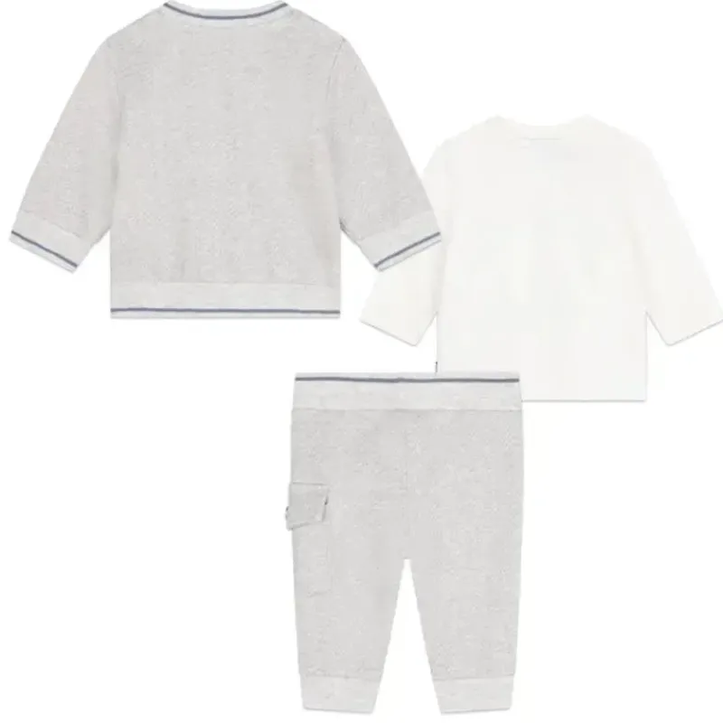 Hugo Boss Baby Sets*Baby - All Over Print Fleece Set, Grey