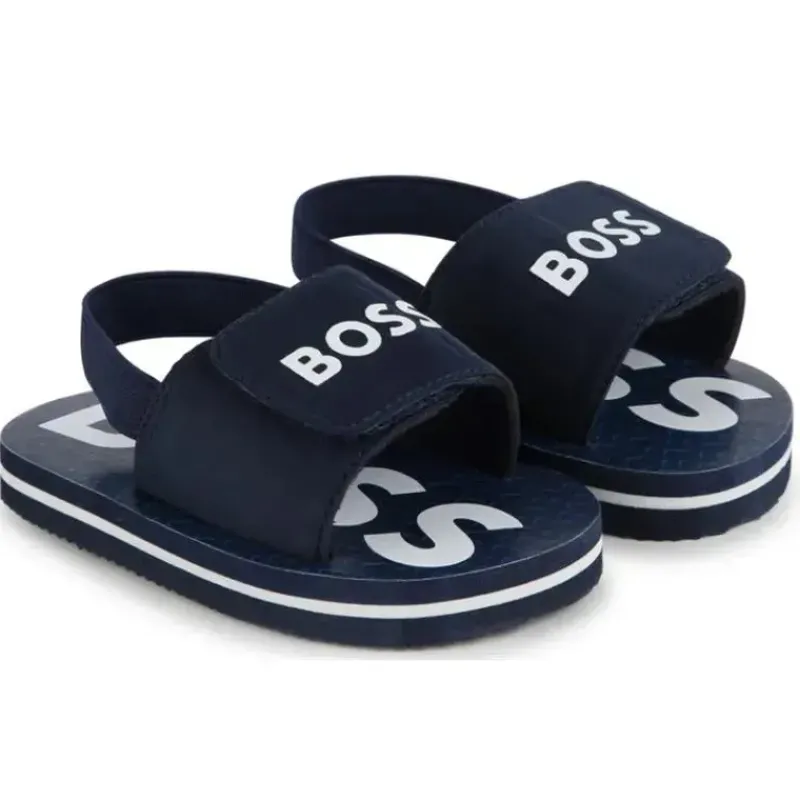 Hugo Boss Baby Shoes*Baby - Aqua Slides Boy, Navy