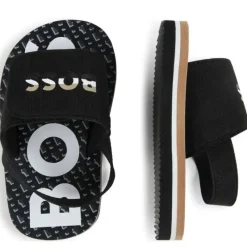 Hugo Boss Baby Shoes*Baby - Aqua Slides Boy, Black And Beige