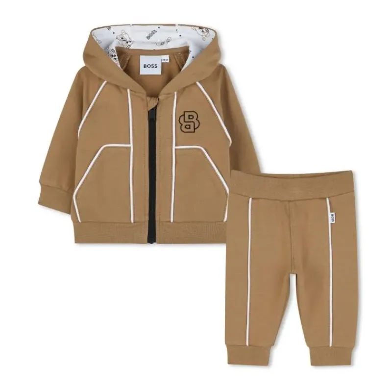 Hugo Boss Baby Sets*Baby - Boy Cotton Track Suit, Beige