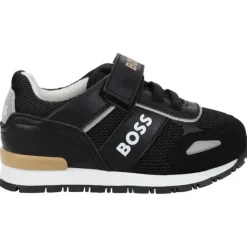 Hugo Boss Baby Shoes*Baby - Boy Leather Sneakers, Black
