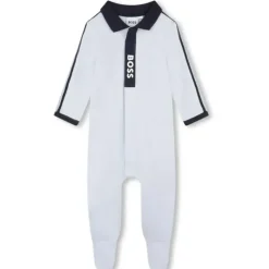 Hugo Boss Baby One-Pieces|Baby Sleepwear*Baby - Boy Polo Footie, Light Blue