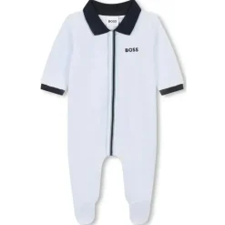 Hugo Boss Baby One-Pieces*Baby - Boy Polo Footie, Light Blue