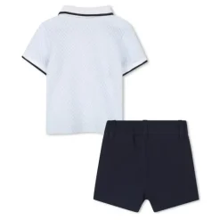 Hugo Boss Baby Sets*Baby - Boy Set Polo & Shorts Light Blue & Navy