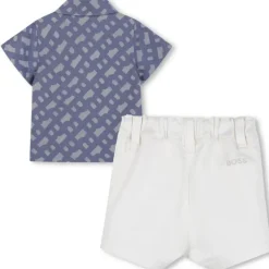 Hugo Boss Baby Sets*Baby - Boy Shirt & Shorts Set, Blue