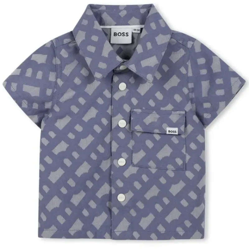 Hugo Boss Baby Sets*Baby - Boy Shirt & Shorts Set, Blue