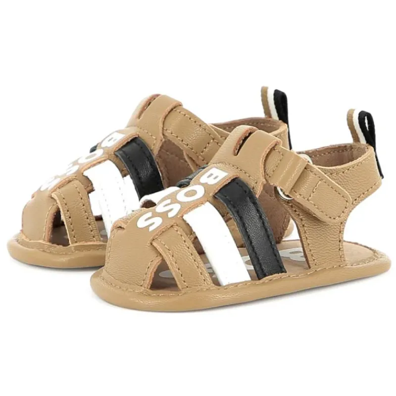 Hugo Boss Baby Shoes*Baby - Boy Shoes Sandals Beige With Logo