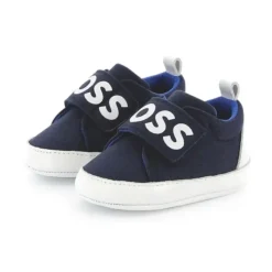 Hugo Boss Baby Shoes*Baby - Boy Slippers Navy With Boss Logo