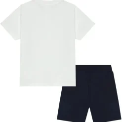 Hugo Boss Baby Sets*Baby - Boy White & Navy Blue Mini Me Set