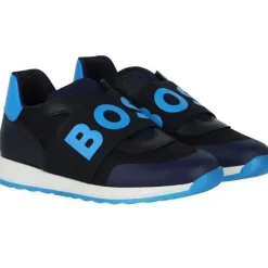 Hugo Boss Baby Shoes*Baby - Boys Elastic With Logo Sneakers, Navy