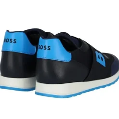 Hugo Boss Baby Shoes*Baby - Boys Elastic With Logo Sneakers, Navy