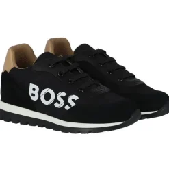 Hugo Boss Baby Shoes*Baby - Boys Mini Me Suede Sneakers, Black