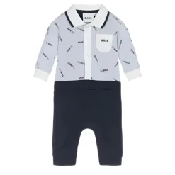 Hugo Boss Baby One-Pieces*Baby - Ceremony Short All In One, Pale Blue