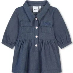Hugo Boss Dresses|Baby Dresses & Skirts*Baby - Chambray Denim Long Sleeve Dress Denim